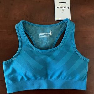 Smartwool women’s seamless race back bra light ocean abyss color XS